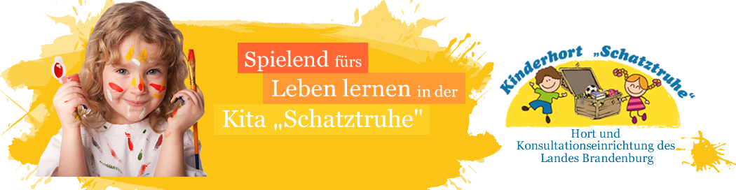 Hort Schatztruhe Header mit Logo